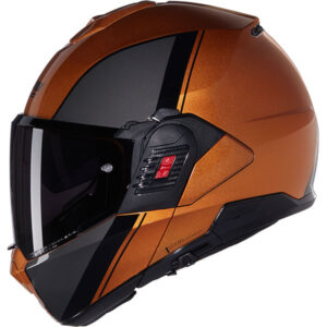 Каска Nolan N120-1 Verniciatura Speciale N-Com 343 Ocher Black - Гланц ECE 22.06