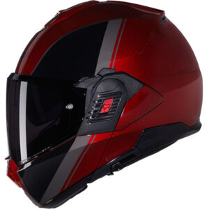Каска Nolan N120-1 Verniciatura Speciale N-Com 344 Red Black - Гланц ECE 22.06