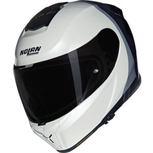 Каска Nolan N80-8 Verniciatura Speciale N-Com 344 White Black - Гланц ECE 22.06