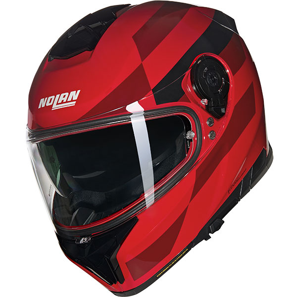 Каска Nolan N80-8 Alfiere N-Com 346 Red Black - Гланц ECE 22.06
