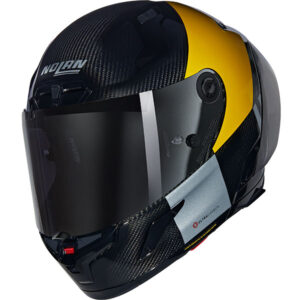 Каска Nolan X-804 RS Ultra Carbon Combo Gara 350 Black Gray Yellow - Гланц ECE 22.06