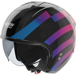 Каска Nolan N20-2 Policromo N-Com 345 Metal Black Multicolour - Гланц ECE 22.06