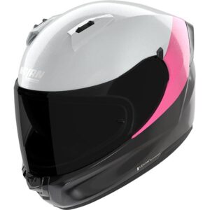 Каска Nolan N60-6 Verniciatura Speciale 347 Black White Fuchsia - Гланц ECE 22.06