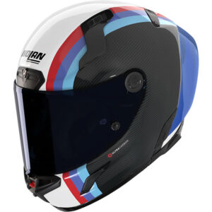 Каска Nolan X-804 RS Ultra Carbon Gemini 365 Carbon White Blue Red - Гланц ECE 22.06