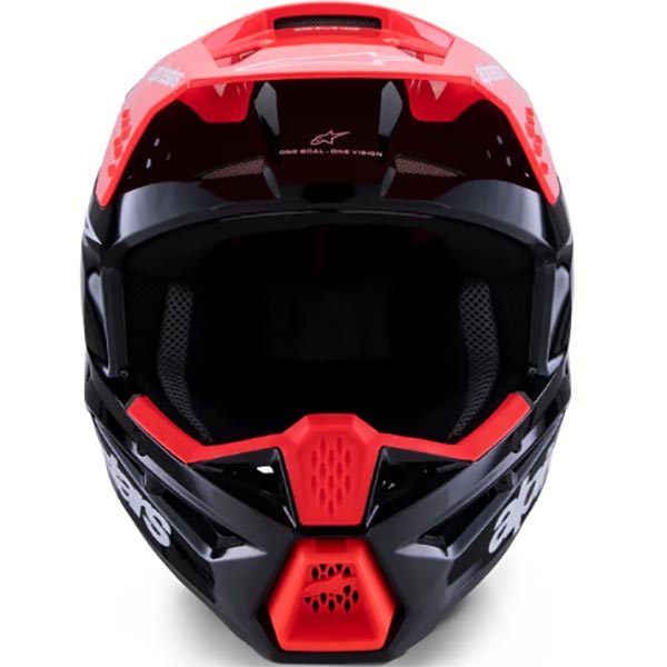 Kаска Alpinestars SM3 Radium - Black Red Fluo White ECE 22.06 - Image 4