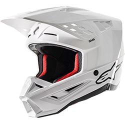 Каска ALPINESTARS SM5 Solid White ECE 22.06 - Image 2