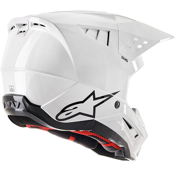 Каска ALPINESTARS SM5 Solid White ECE 22.06 - Image 3