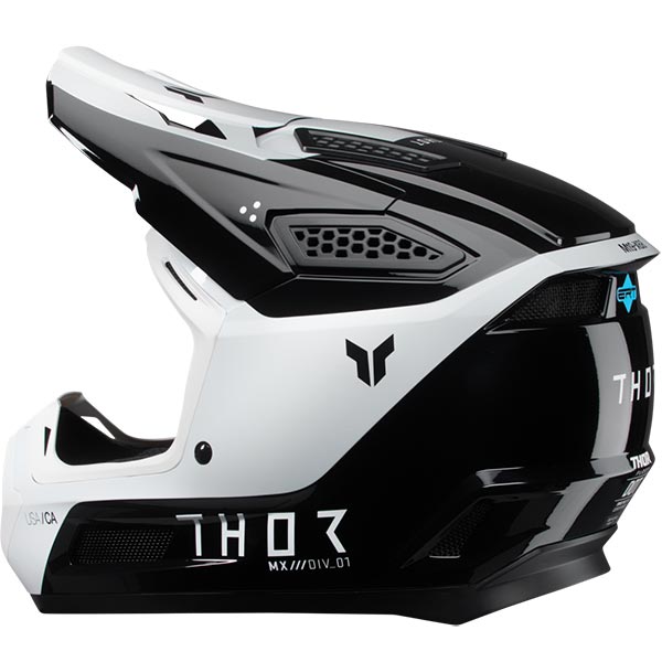 Kаска Thor Fleet Storm - Black White ECE 22.06 - Image 3