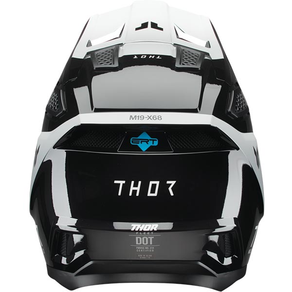 Kаска Thor Fleet Storm - Black White ECE 22.06 - Image 4